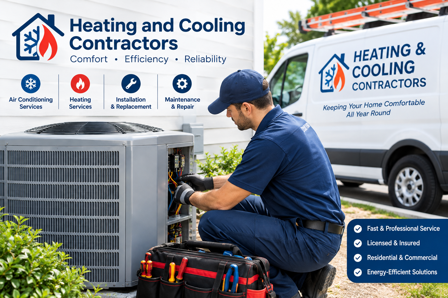 Heating and cooling contractors